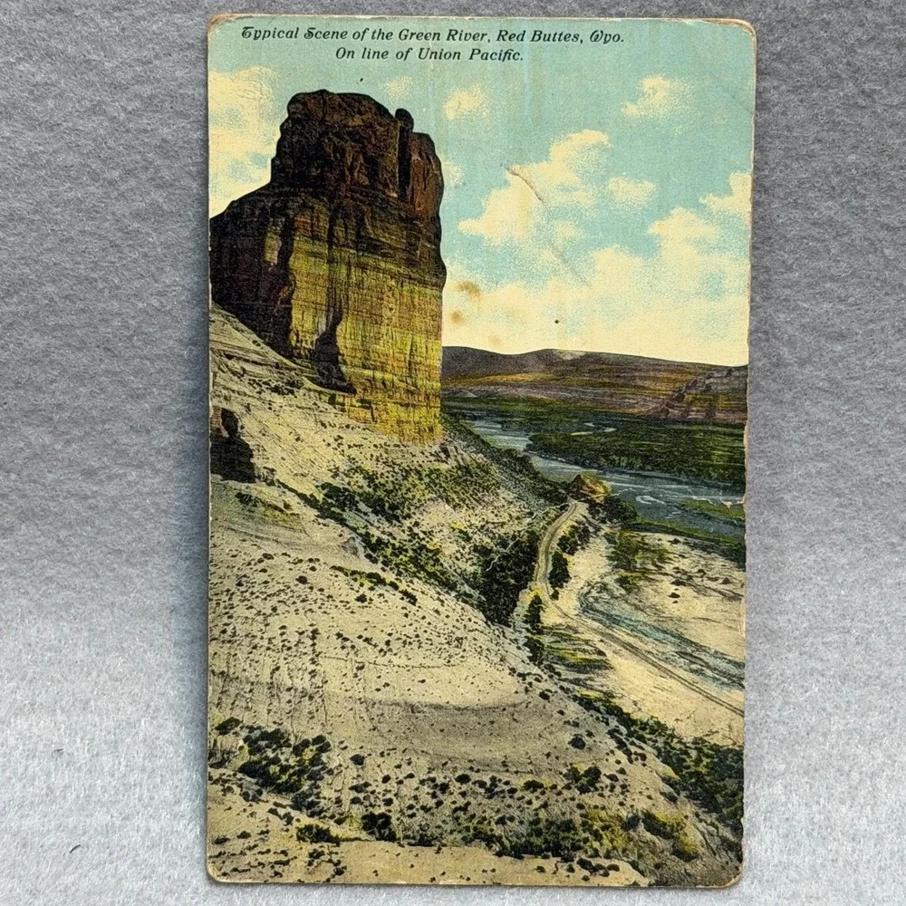 Red Buttes Wyoming Union Pacific Railway Line Rutherford TN Post 1900s POSTCARD